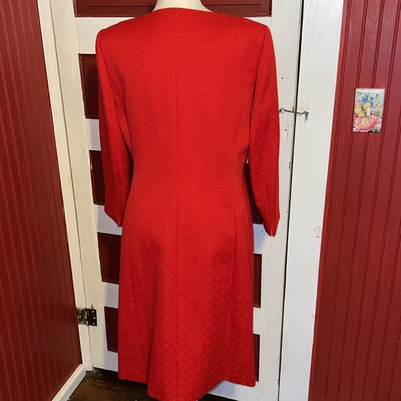 John Meyer Classy Elegant Red Dressy Suit Jacket Textured Women’s Size 10 - Picture 4 of 8